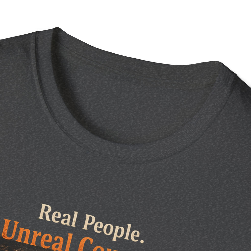 Firefighter Tribute T-Shirt — “Real People. Unreal Courage.” Memorial Tee