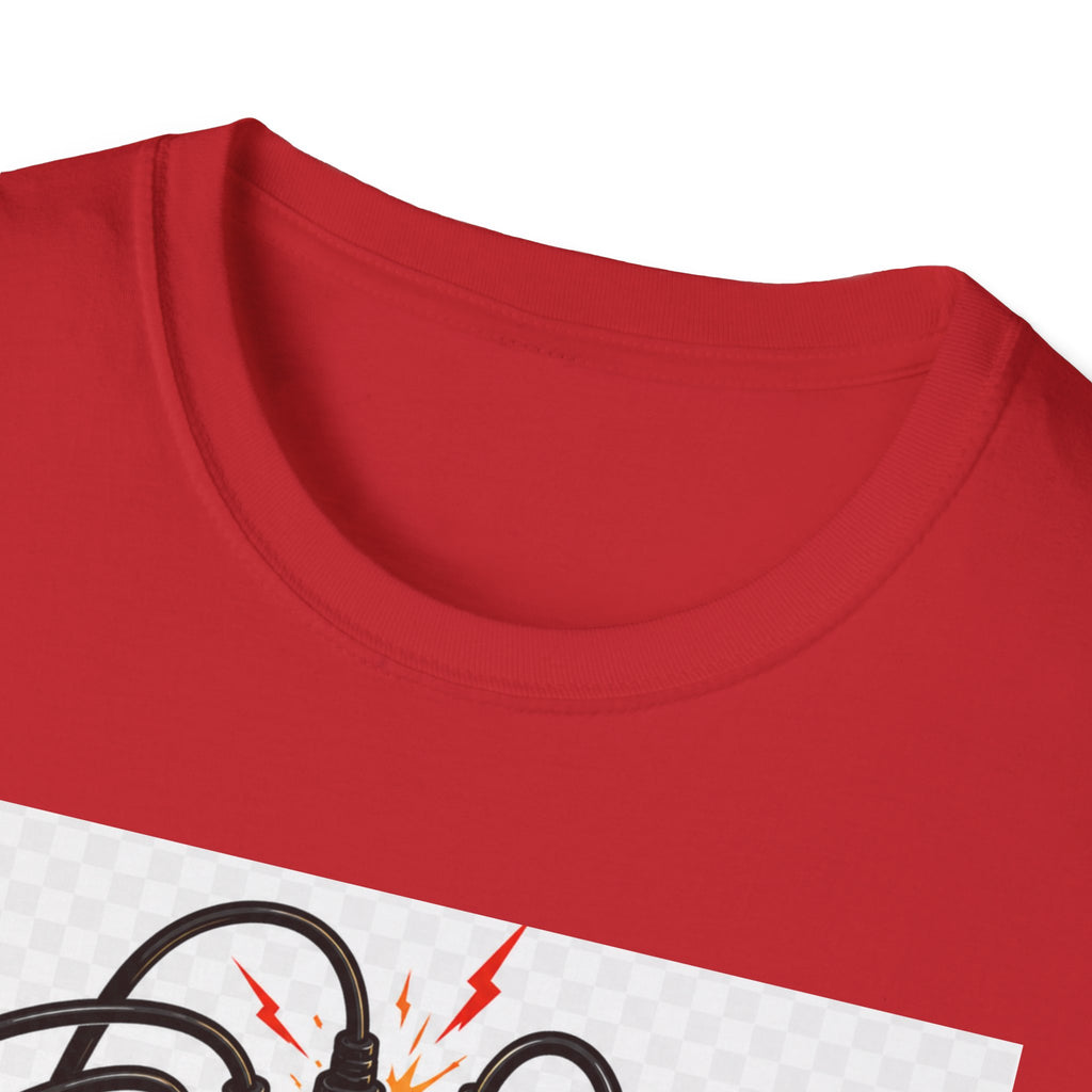 We Fight What You Plugged In Wrong T-Shirt — Electrician Fire Alarm Tech Tee