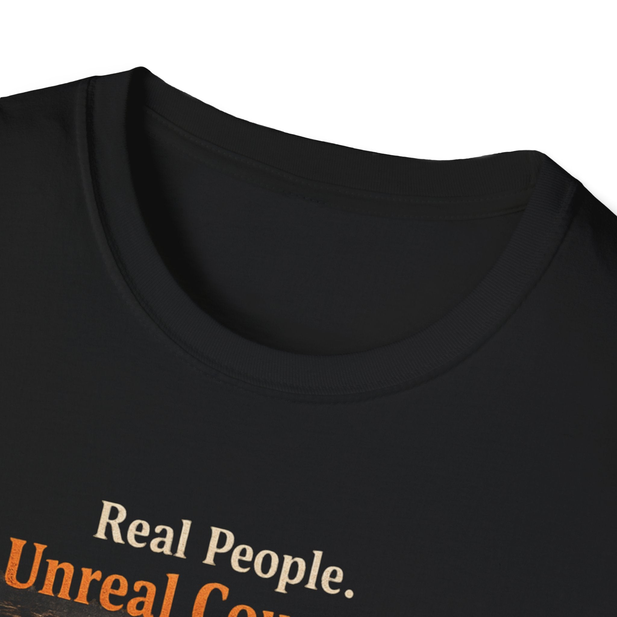 Firefighter Tribute T-Shirt — “Real People. Unreal Courage.” Memorial Tee