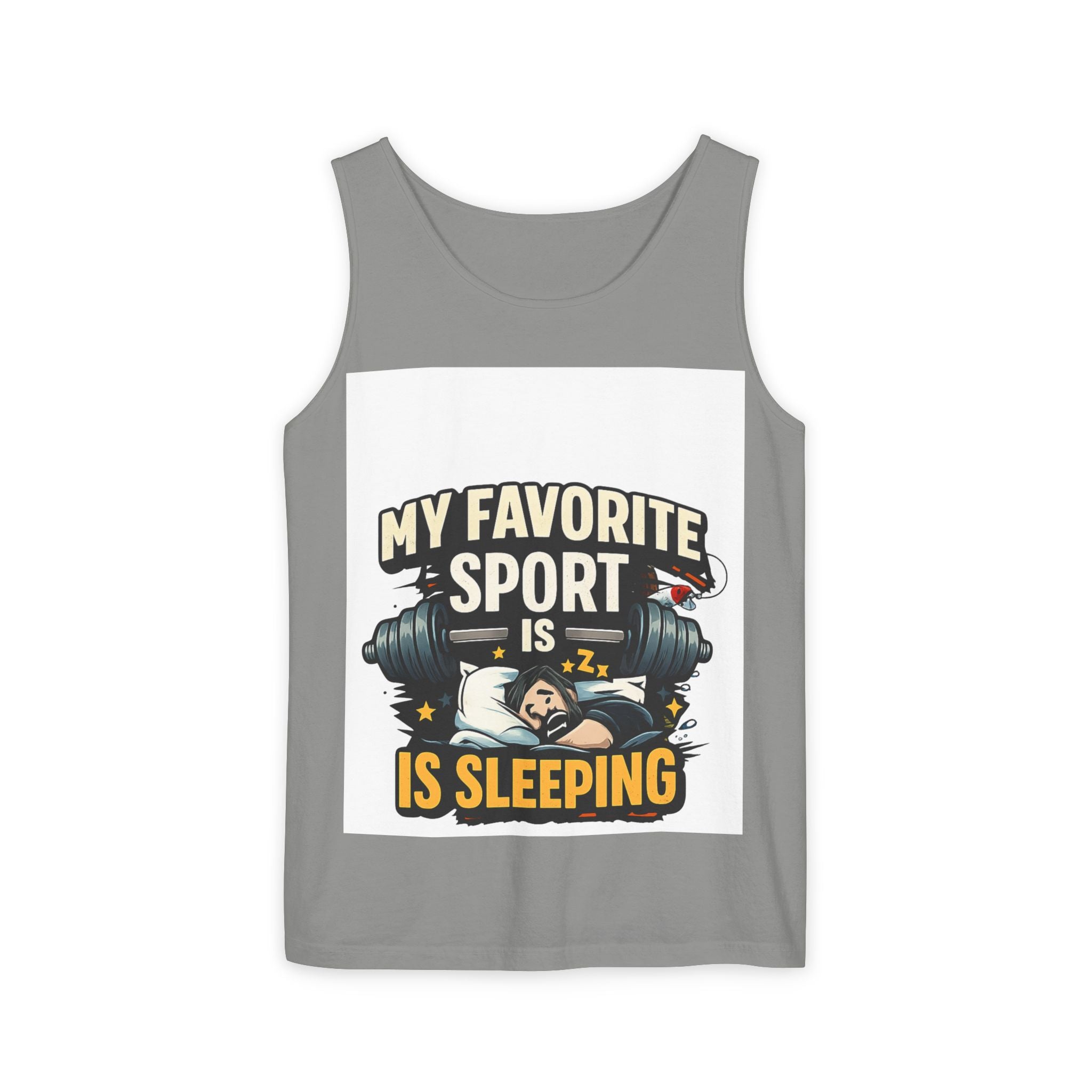 Tank Top — "My Favorite Sport Is Sleeping" Funny Gym Sleep Humor Tank