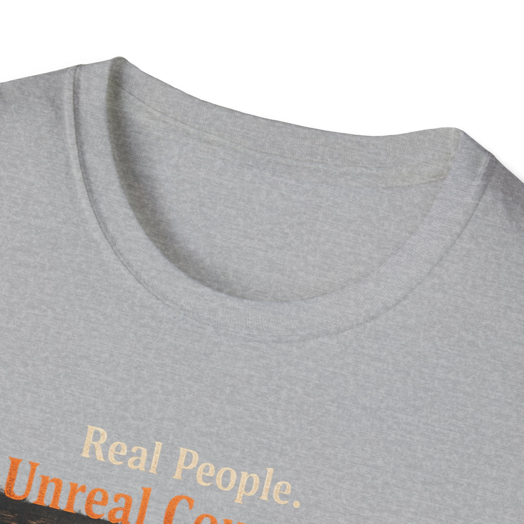 Firefighter Tribute T-Shirt — “Real People. Unreal Courage.” Memorial Tee