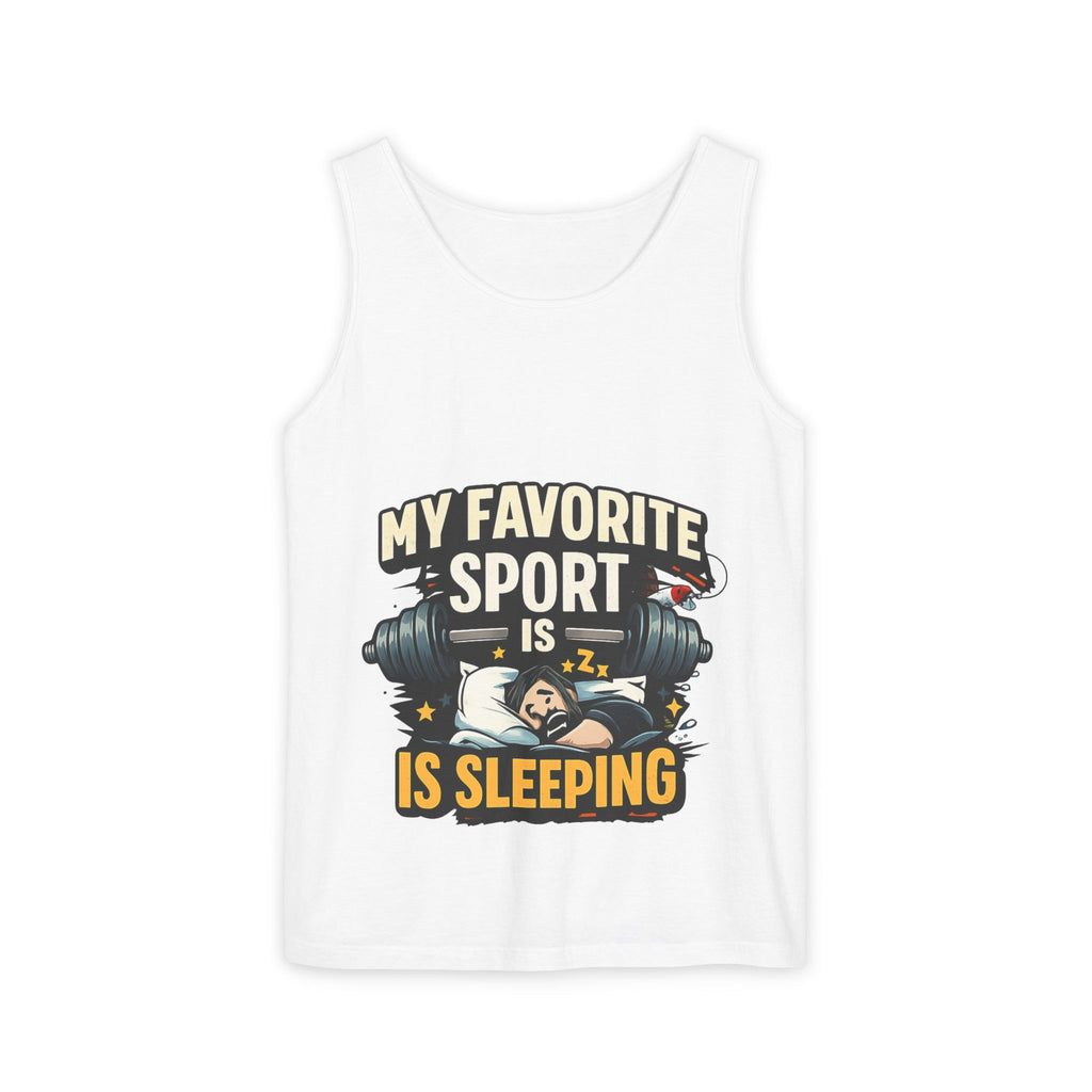 Tank Top — "My Favorite Sport Is Sleeping" Funny Gym Sleep Humor Tank