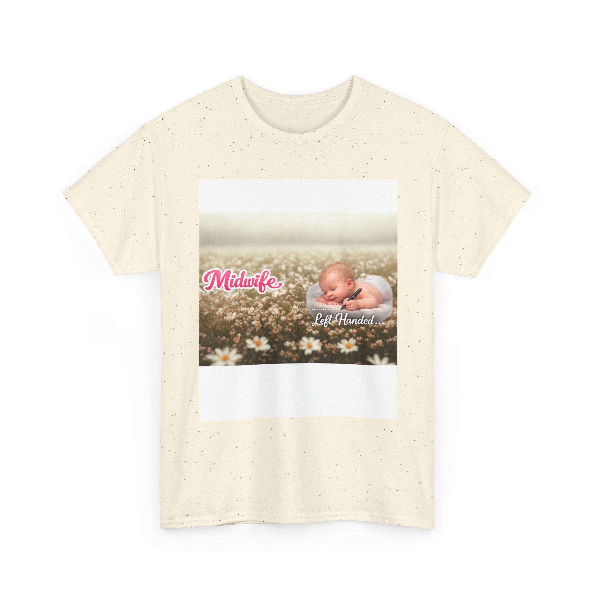 Left-handed Midwifel T-Shirt — Newborn Care & Delivery Nurse Gift