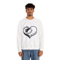 Cat Crewneck Sweatshirt — "Home Is Where the Cat Is" Cozy Graphic Pullover