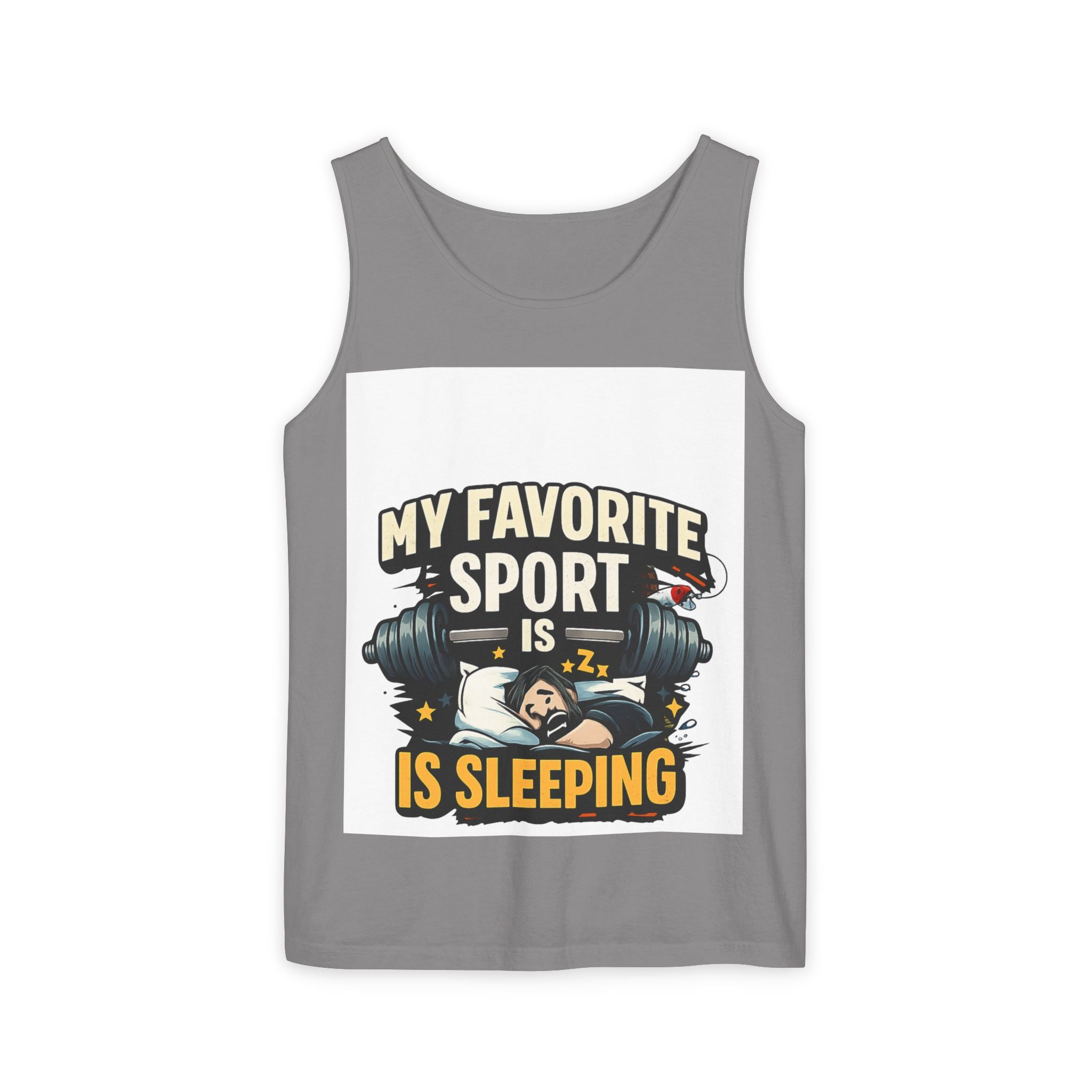 Tank Top — "My Favorite Sport Is Sleeping" Funny Gym Sleep Humor Tank