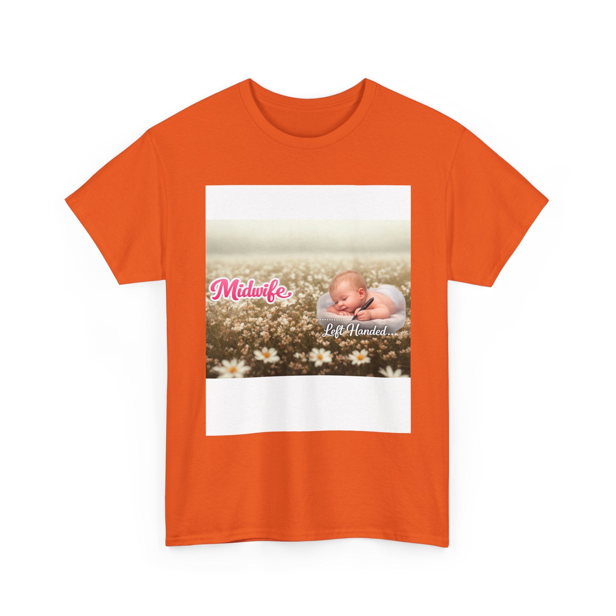 Left-handed Midwifel T-Shirt — Newborn Care & Delivery Nurse Gift