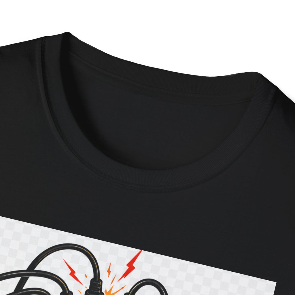We Fight What You Plugged In Wrong T-Shirt — Electrician Fire Alarm Tech Tee