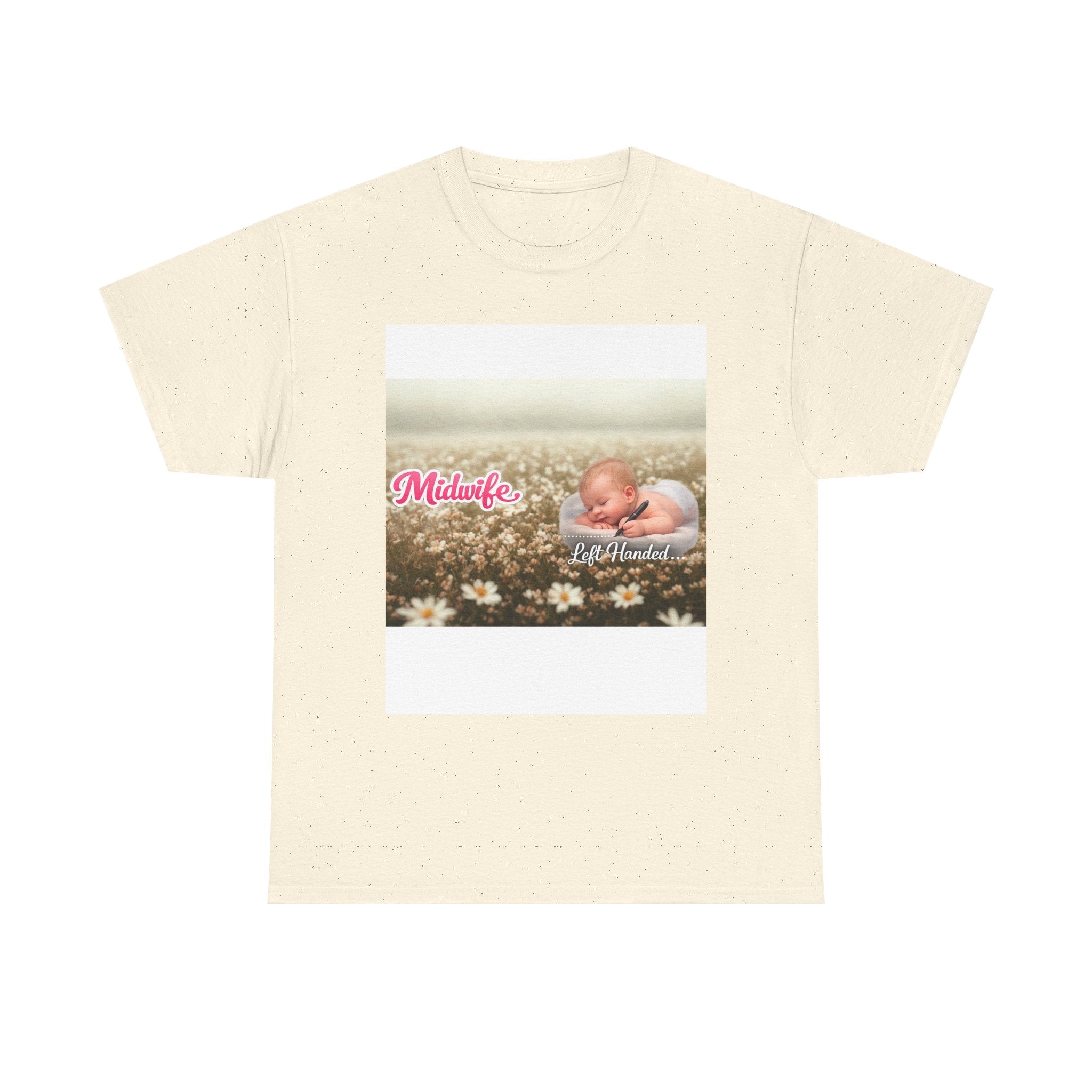 Left-handed Midwifel T-Shirt — Newborn Care & Delivery Nurse Gift
